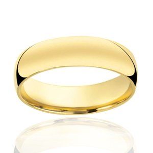 5mm Wedding Band Ring 14K Yellow Gold